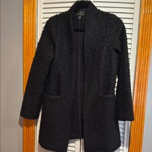 Worthington Black Teddy Jacket with Relaxed Silhouette